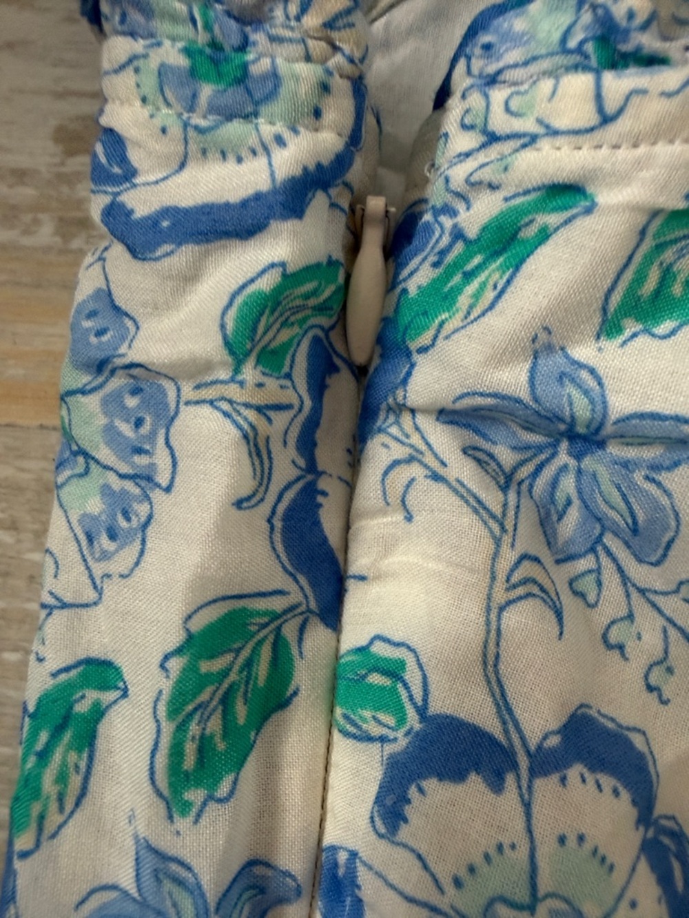 Vineyard Vines Blue and Green Floral Cotton Dress - Picture 5 of 5